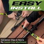 Gradient Fitness 2 Pack Kayak Paddle Leash, 5-8 Feet Stretchable Paddle Strap with Carabiner Secure Leash Lanyard Rope for SUP Kayak Canoe Paddle Fishing Pole Rod