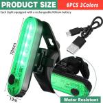 koidhra 6Pcs Kayak Navigation Lights for Nelo K2 Touring, Boat Stern Lights for Night Kayaking, Paddle Board Lights, Marine Safety Lights Surface Mount