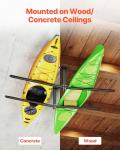 VEVOR Kayak Storage Rack for 2 Kayaks, Holds Up to 250 lbs, Heavy Duty Adjustable Ceiling Rack for Garage Ceiling Mount, Overhead Garage Storage Hanger for Canoe, Ladder, SUP, Surfboard & Paddleboard