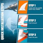 FunWater Inflatable Stand Up Paddle Boards Ultra-Light SUP Wide Stable Design Non-Slip Comfort Deck for Youth & Adults with Premium SUP Board Paddle Accessories