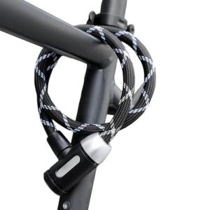 Bike Lock | Frame Mount Cut-Resistant Tool | Steel Cable Bike Nylon Lock,for Mountain Cycling Road Riding City Touring Motorcycle Kayak Paddle Board Stroller Adventure
