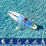 Tuxedo Sailor 10'6"×33"×6" Inflatable Stand Up Paddle Board with Premium SUP Accessories,Adults & Youth for All Skill Levels, Included with Board, Paddle, Pump, Fins, Backpack