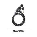 Bike Lock | Frame Mount Cut-Resistant Tool | Steel Cable Bike Nylon Lock,for Mountain Cycling Road Riding City Touring Motorcycle Kayak Paddle Board Stroller Adventure