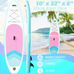 OWROMI Inflatable Stand Up Paddle Boards with Premium SUP Paddle Board Accessories, Wide Stable Design, Anti-Slip EVA Deck for Youth & Adult