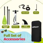 Quashley Kids Stand Up Paddle Board, Inflatable Paddleboards with Sup Board Accessories, Durable, Stable Design, Wide Non-Slip Deck, Hand Pump, Adjustable Aluminum Paddle,Surfboard Youth & Kids