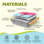 Quashley Kids Stand Up Paddle Board, Inflatable Paddleboards with Sup Board Accessories, Durable, Stable Design, Wide Non-Slip Deck, Hand Pump, Adjustable Aluminum Paddle,Surfboard Youth & Kids