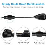 LBW Stand Up Paddle Board Paddle - 3 Pieces Adjustable Aluminium Alloy Floating SUP Paddle with Storage Bag, Portable Durable Oars