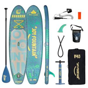 FOJ JoyFountain 10.8'x31.5"x6" Premium Stand Up Paddle Boards for All Skill Levels with SUP Board Paddle Accessories, All-Round Inflatable Paddle Board for Adults & Youth