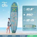 FOJ JoyFountain 10.8'x31.5"x6" Premium Stand Up Paddle Boards for All Skill Levels with SUP Board Paddle Accessories, All-Round Inflatable Paddle Board for Adults & Youth