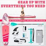 SUPEIMCO Inflatable Stand Up Paddle Board - Upgraded Glue-Free Hot Melt Technology, Long Service Life, 10'6", Anti-Slip EVA Deck, Full SUP Accessories, Included for Adults Youth All Skill Levels