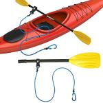 MOPHOEXII Paddle Leash Safety Rod Bungee Rod Holder Gripping Gear,Kayak Paddle Tether Lightweight Coiled Kayak Paddle Leash for SUP Kayaking Canoing Fishing Boating