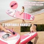 SUPEIMCO Inflatable Stand Up Paddle Board - Upgraded Glue-Free Hot Melt Technology, Long Service Life, 10'6", Anti-Slip EVA Deck, Full SUP Accessories, Included for Adults Youth All Skill Levels