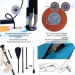 XHYCPY Inflatable Stand Up Paddle Board with SUP Accessories, Anti-Slip EVA Deck, 10’4’’ Inflatable Paddle Boards for Adults and Youth of All Skill Levels