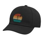 SUP Surfer Water Sports SUP Girl Sunset Stand Up Paddleboard Adjustable Printed Baseball Hat, Black
