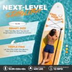 Quashley Inflatable Stand Up Paddle Board - All-Round SUP for Yoga,Fishing,Touring | Portable,Stable,Lightweight with Non-Slip Deck & Paddle for Beginners & Family Fun Yellow