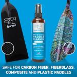 Hornet Watersports Paddle Cleaner Spray for Kayak, SUP, Canoe, Dragon Boat Paddles – No Rinse Formula for Carbon Fiber, Fiberglass, and Plastic – Citrus Scent – Kayak Accessories – 8oz