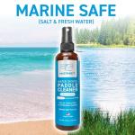 Hornet Watersports Paddle Cleaner Spray for Kayak, SUP, Canoe, Dragon Boat Paddles – No Rinse Formula for Carbon Fiber, Fiberglass, and Plastic – Citrus Scent – Kayak Accessories – 8oz