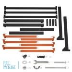 3 Levels Kayak Storage Rack, Heavy Duty Freestanding Sup Storage Stand, Storage Rack for Kayaks, SUPs, Canoe and Paddleboard for Indoor, Outdoor, Garage, Shed, Dock…(Wood)