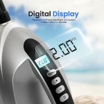 SereneLife Electric Air Pump Compressor – Portable Inflator for SUPs (Stand Up Paddle-Boards) & Pool Inflatables, Digital LCD Display, Adjustable Air Pressure Settings, Car Power Outlet Connection