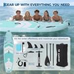 Wood Grain Stand Up Paddle Board,Ultra-Light Stand Up Paddle Board with Premium SUP Paddleboard Accessories, Wide Stable Design, Non-Slip Comfort Deck for All Skill Levels
