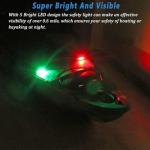 koidhra 6Pcs Kayak Navigation Lights for Nelo K1 Touring Lite, Boat Stern Lights for Night Kayaking, Paddle Board Lights, Marine Safety Lights Surface Mount