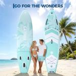 Wood Grain Stand Up Paddle Board,Ultra-Light Stand Up Paddle Board with Premium SUP Paddleboard Accessories, Wide Stable Design, Non-Slip Comfort Deck for All Skill Levels