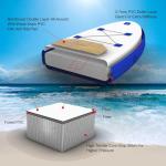 DONGRUN Premium 10'*33"*6" Inflatable Stand Up Paddle Board, Yoga Board with Durable SUP Accessories & Waterproof Oak Backpack | Non-Slip Oak Deck, Leash, Wood Grain Paddle and Pump for Youth & Adult