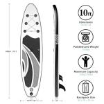 SUDOO Inflatable Stand Up Paddle Board 10'x30 x6 Ultra-Light SUP Stand-Up Paddleboard for Adults & Youth with Backpack, Pump, Paddle, Coil Leash, Triple Fins, Repair Kit
