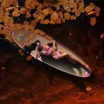 DONGRUN Premium 10'*33"*6" Inflatable Stand Up Paddle Board, Yoga Board with Durable SUP Accessories & Waterproof Oak Backpack | Non-Slip Oak Deck, Leash, Wood Grain Paddle and Pump for Youth & Adult