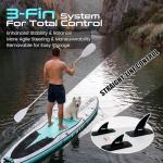 FunWater Inflatable Stand Up Paddle Board 10'6"/11"/11'6" Paddle Board for Adults & Youth, Paddleboards Inflatable with Premium SUP Accessories, Wide Stable, Non-Slip Comfort Deck (Grey/Blue/Black)