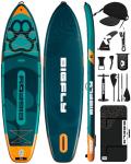 Bigfly 11'6"x35"x6" Inflatable Non-Slip Stand Up Paddle Boards with Kayak Paddle 4pcs, Kayak Seat, Anti-Slip Scratch Resistant Widened SUP Board for Pet Dog Family Board Travel Leisure
