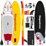 Napatron Family Inflatable Stand Up Paddle Board, Sup,Stable Wide Design,350LBS Capacity,Complete Paddle Board Package with Fast Action Pump,Leash,Ideal for Beginners/Youth & AllSkill Levels