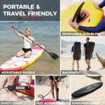 Napatron Family Inflatable Stand Up Paddle Board, Sup,Stable Wide Design,350LBS Capacity,Complete Paddle Board Package with Fast Action Pump,Leash,Ideal for Beginners/Youth & AllSkill Levels