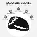 Paddleboards Sports Banner Family Demonstration Libertarian Porcupine Sports Sweatband Headband Sweat Resistant Perfect Gym Yoga Workout Activities Running Men Women
