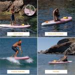 HUIIKE Inflatable Paddle Board for Adults with Accessories Included, Oar, Fins, Pump. Stand Up Paddleboard Great Stability and Resistance. 10’ x 33" x 5.9", Maximum Load 286 lb