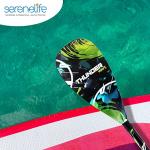 SereneLife Stand Up Paddle Board Paddle, 3-Shaft Adjustable SUP Paddle with Teardrop Blade, Lightweight Carbon Fiber Design, Durable, Portable, Easy-to-Assemble, Includes a Travel Bag