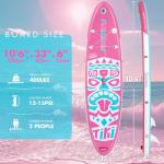 FunWater 10'6×33"×6" Inflatable Stand Up Paddle Board with Premium SUP Paddleboard Accessories, Wide Stable Anti-Slip EVA Deck,Paddle Boards for Adults & Youth of All Skill Levels