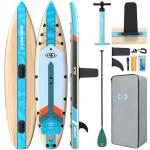 ZLX 11’6 Touring Inflatable Paddle Board | Extract Wide Fast-Tracking SUP for Long-Distance Touring | Stable Stand Up Paddle Board with Seat, Backpack & Accessories for Adults, All Skill Levels-03A