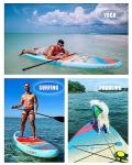 Highpi 11ft Inflatable Stand Up Paddle Board for Youth and Adults – Wide Sup with Premium Accessories, Blow Up Paddleboard for Surfing, Fishing, Yoga & More