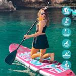 FunWater 10'6×33"×6" Inflatable Stand Up Paddle Board with Premium SUP Paddleboard Accessories, Wide Stable Anti-Slip EVA Deck,Paddle Boards for Adults & Youth of All Skill Levels