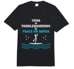 Yoga Paddleboarding Peace On Water Paddleboard Yoga Exercise Comfort Colors Adult Heavyweight T-Shirt
