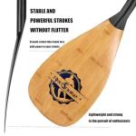 RedSnake Full Carbon Fiber Stand Up Paddleboard Oar, Carbon Fiber Blade with Adjustable 3-Piece Imitation Bamboo SUP Board Paddles Comes with a Backpack