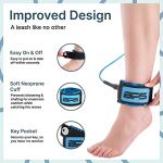 BPS 'Storm' 8-Foot Surfboard 7.2MM Straight Leash - Premium SUP/Surf Strong Durable Leg Rope Stainless Steel Swivel Triple Rail Saver - SUP Paddle Surfboarding Paddle Boarding (Koru Dark Blue)