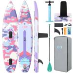 ZLX 11’6 Touring Inflatable Paddle Board | Extract Wide Fast-Tracking SUP for Long-Distance Touring | Stable Stand Up Paddle Board with Seat, Backpack & Accessories for Adults, All Skill Levels-04A