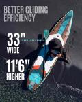 ZLX 11’6 Touring Inflatable Paddle Board | Extract Wide Fast-Tracking SUP for Long-Distance Touring | Stable Stand Up Paddle Board with Seat, Backpack & Accessories for Adults, All Skill Levels-04A