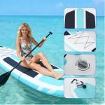 KMFurnila Inflatable Stand Up Paddle Board for All Skill Levels - Portable SUP Paddleboard with Premium Accessories, Durable Construction & Non-Slip Deck for Water Sports Adventures