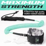 Gradient Fitness Ankle Surfboard Leash, Leash for Boogie Boards, Paddle board (SUP) & Surf boards (Blue)