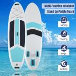 KMFurnila Inflatable Stand Up Paddle Board for All Skill Levels - Portable SUP Paddleboard with Premium Accessories, Durable Construction & Non-Slip Deck for Water Sports Adventures