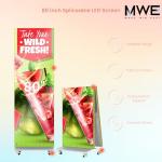 P1.86 Modular Foldable LED Digital signage,80 inch Spliceable Seamless LED Poster Screen,Foldable Panel,Self-Publishing System with WiFi/USB/HDMI Input Auto Display Kiosk for Advertising(2Unit)