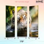 P1.86 Modular Foldable LED Digital signage,80 inch Spliceable Seamless LED Poster Screen,Foldable Panel,Self-Publishing System with WiFi/USB/HDMI Input Auto Display Kiosk for Advertising(2Unit)